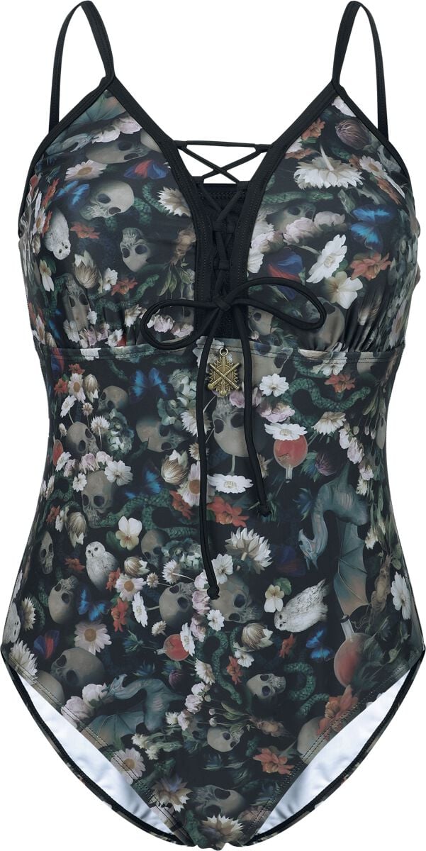 Harry Potter Badeanzug - Forbidden Forest Vibes - S bis XXL - für Damen - Größe XXL - multicolor  - EMP exklusives Merchandise! von Harry Potter