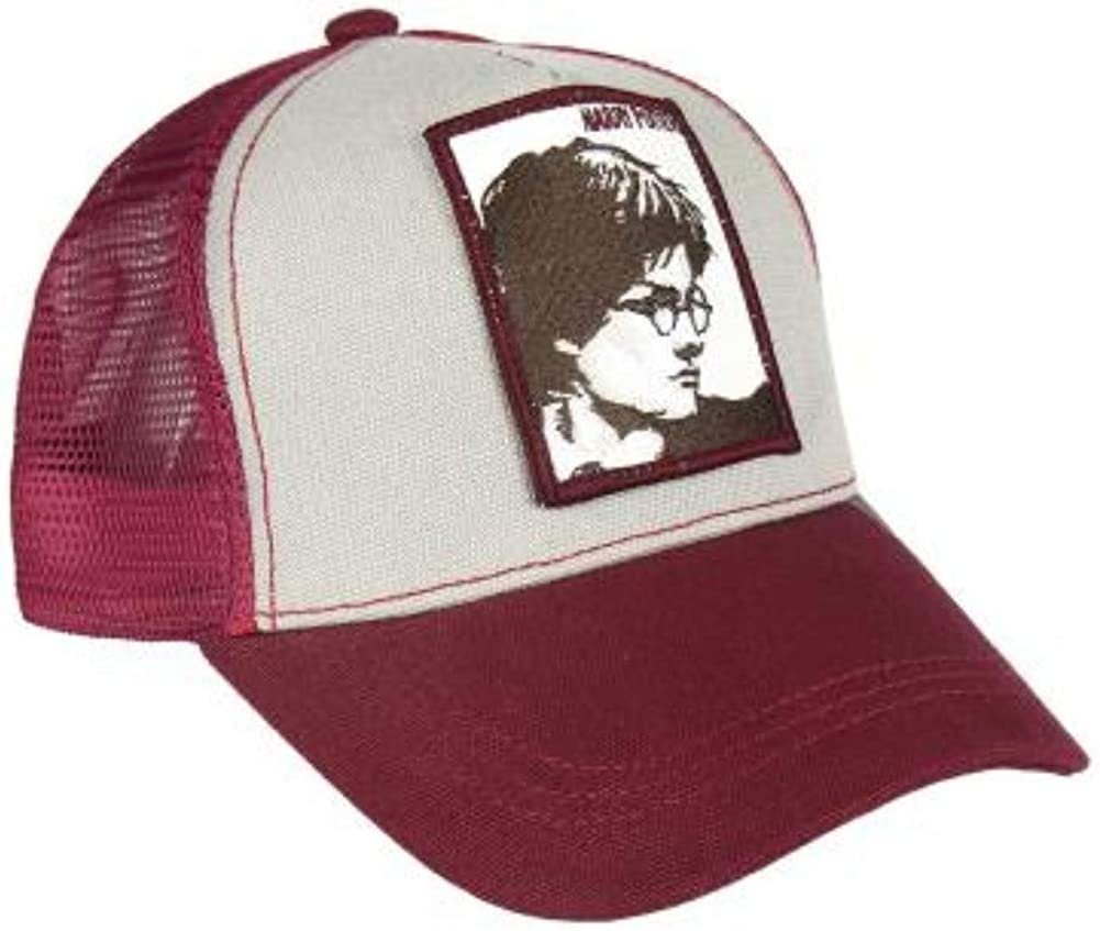 Harry Potter Baseball Cap HARRY POTTER Baseballcap Cappy Base Cap Schirmmütze Truckercap weinrot-beige Gr.58 von Harry Potter