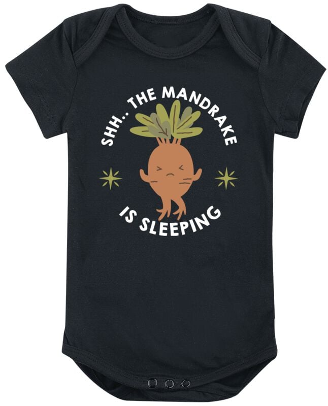 Harry Potter Body für Babys - Shh.. The Mandrake Is Sleeping - für Mädchen & Jungen - schwarz  - EMP exklusives Merchandise! von Harry Potter