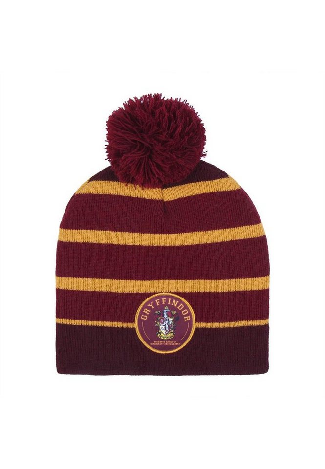 Harry Potter Bommelmütze Kinder Jungen Strickmützte Winter-Bommel-Mütze von Harry Potter