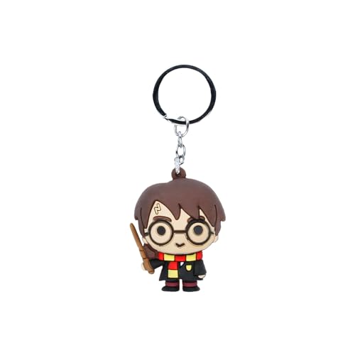 Harry Potter Chibi-Schlüsselanhänger Vinylfigur, Braun, 4,5 x 6 cm von Harry Potter