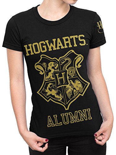 Harry Potter Damen T-Shirt Hogwarts Mehrfarbig Medium von Harry Potter