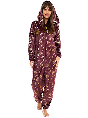 Harry Potter Damen Onesie Rot Medium von Harry Potter