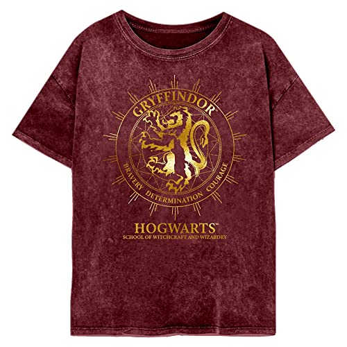 Harry Potter Damen-T-Shirt Gryffindor Constellation, kastanienbraun, M von Harry Potter