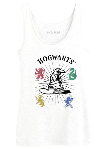 Harry Potter Damen Wohapomtk020 Tanktop, weiß, X-Large von Harry Potter