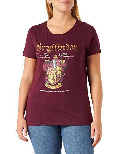 HARRY POTTER Damen Wohapomts235 T-Shirt, burgunderfarben, M von Harry Potter