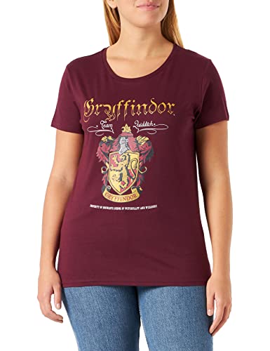 HARRY POTTER Damen Wohapomts235 T-Shirt, Burgunderrot, X-Large von HARRY POTTER