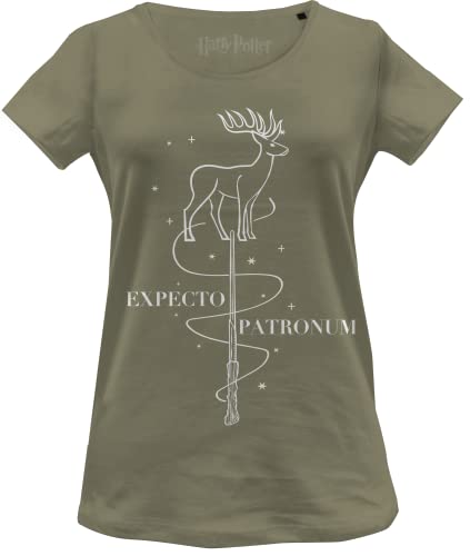 HARRY POTTER Damen Wohapomts329 T-Shirt, kaki, M von Harry Potter