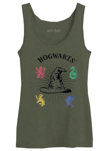 HARRY POTTER Damen wohapomtk020 Tanktop, kaki, X-Large von Harry Potter