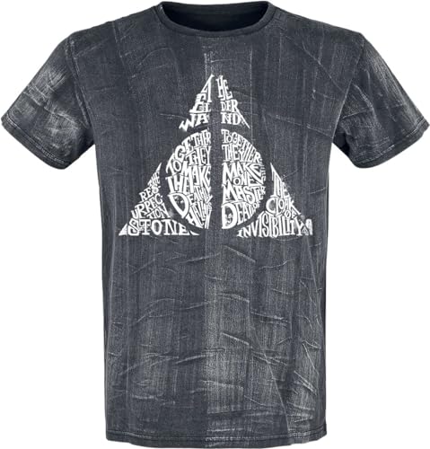 Harry Potter Deathly Hallows Männer T-Shirt Multicolor M 100% Baumwolle Dark Arts, Fan-Merch, Filme von Harry Potter