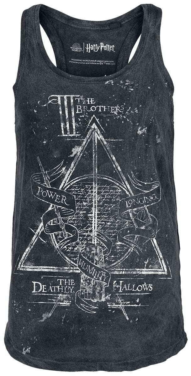 Harry Potter Deathly Hallows Top schwarz in XL von Harry Potter