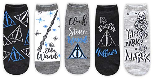 Harry Potter Die Heiligtümer des Todes Juniors/Damen 5er-Pack Knöchelsocken Größe 37-10 von Harry Potter