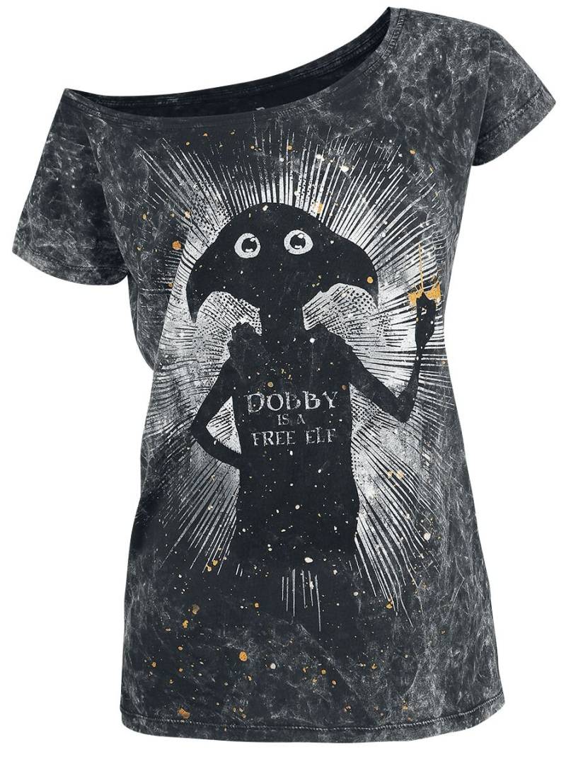 Harry Potter Dobby Is A Free Elf T-Shirt schwarz in S von Harry Potter