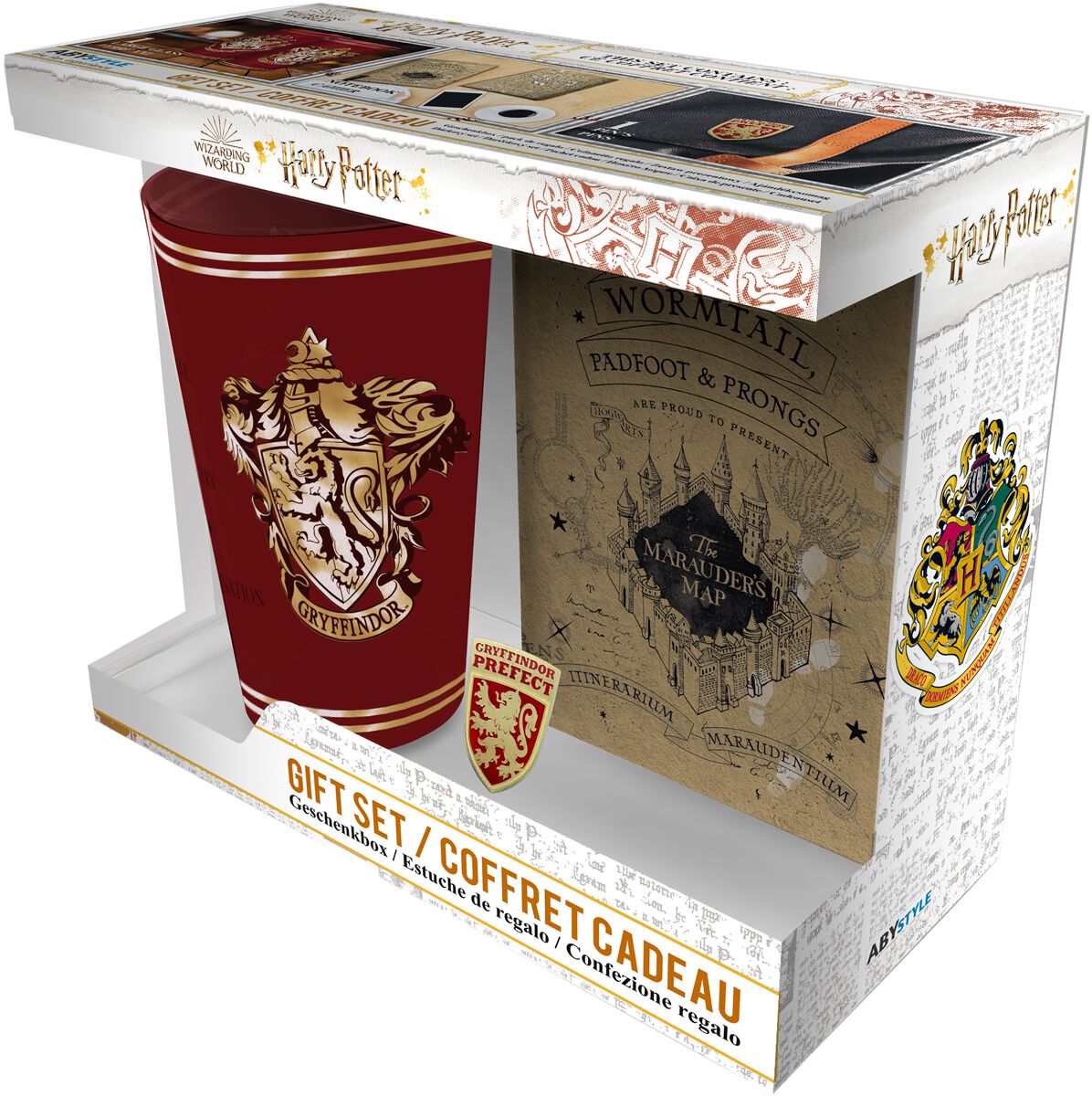 Harry Potter Fanpaket - Gryffindor - Geschenk-Set - rot  - Lizenzierter Fanartikel von Harry Potter