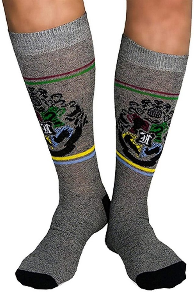 Harry Potter Feinsocken 2x Harry Potter Hogwarts - 2er Pack Socken Erwachsene + Jugendliche Strümpfe Herren und Jungen Gr.39 40 41 42 43 44 45 von Harry Potter