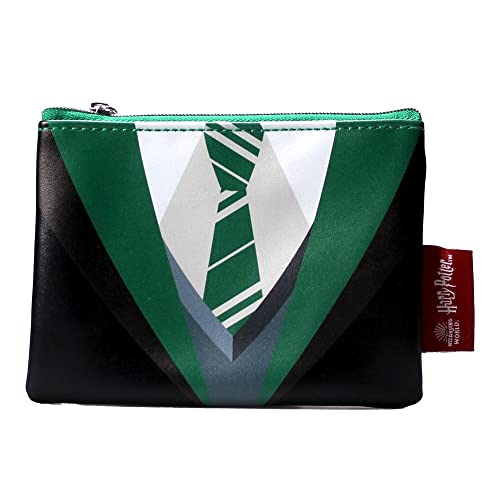 Harry Potter Geldbörse – Slytherin Uniform – Münzbörse – niedliche Geldbörse – Harry Potter Zubehör – Slytherin Merchandise, Schwarz , 9X13cm, Münztasche von Harry Potter