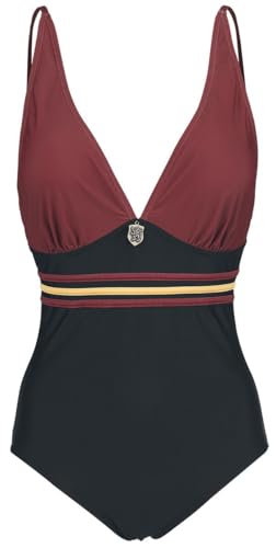 Harry Potter Gryffindor Frauen Badeanzug schwarz/Bordeaux S von Harry Potter