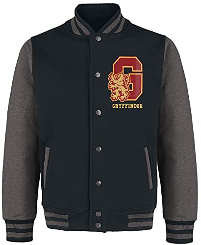 Harry Potter Gryffindor - Quidditch Männer Collegejacke schwarz/grau meliert S von Harry Potter