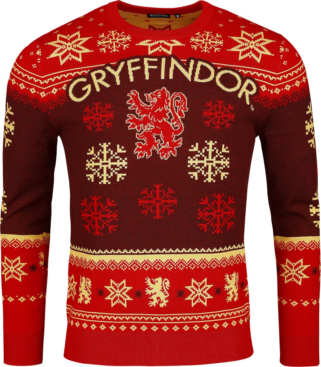 Harry Potter Gryffindor Weihnachtspullover multicolor in M von Harry Potter