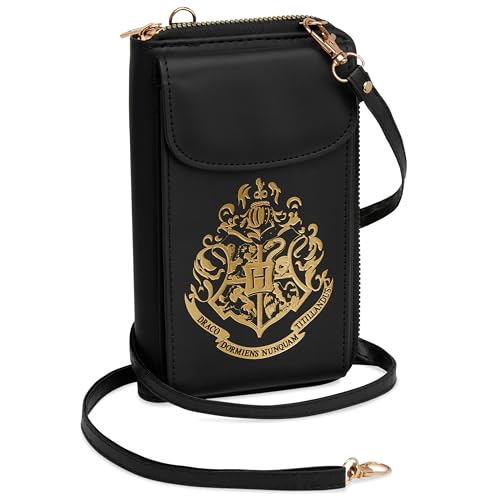 Harry Potter Handytasche zum Umhängen, Umhängetasche mit Kartenfächern & Verstellbarem Schultergurt von Harry Potter