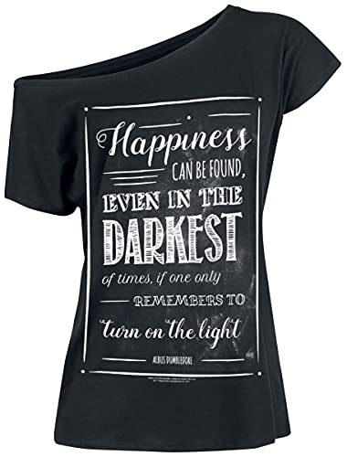 Harry Potter Albus Dumbledore - Happiness Can Be Found Frauen T-Shirt schwarz S von Harry Potter
