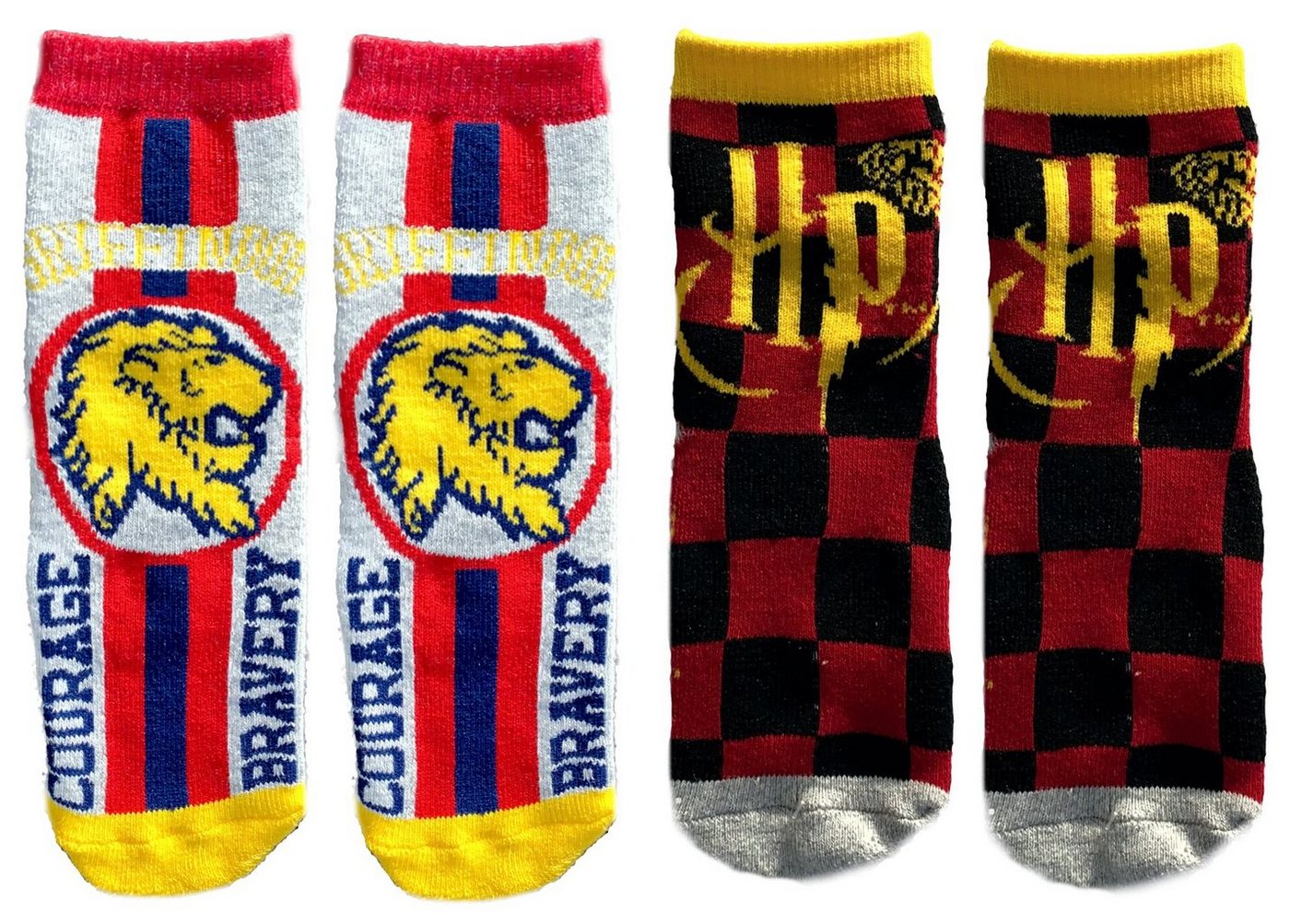 Harry Potter Haussocken HARRY POTTER Antirutsch Noppensocken 2 Paar Jungen und Mädchen Kindersocken Strümpfe Socken Gr. 23/26 27/30 31/34 von Harry Potter