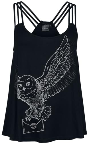 Harry Potter Hedwig Frauen Top schwarz XXL 95% Viskose, 5% Elasthan Fan-Merch, Filme von Harry Potter