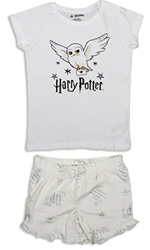 Harry Potter Hedwig Pyjama-Set aus Baumwolle für Mädchen (as3, Age, 13_Years, 14_Years, Regular, Weiß) von Harry Potter