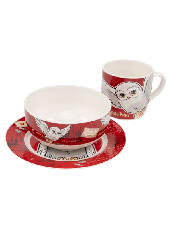 Harry Potter Hedwig die Eule Frühstücks-Set multicolor von Harry Potter