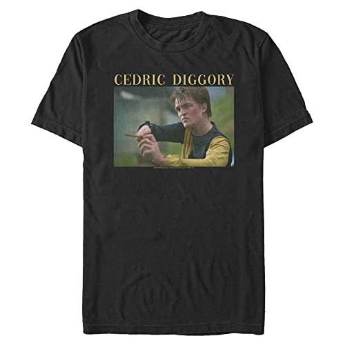 Harry Potter Herren Cedric Diggory T-Shirt, Schwarz, 4XL von Harry Potter