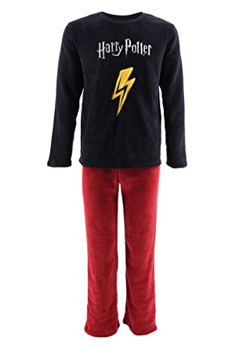 Harry Potter Herren Lang Pyjama Schlafanzug (Schwarz,M) von Harry Potter