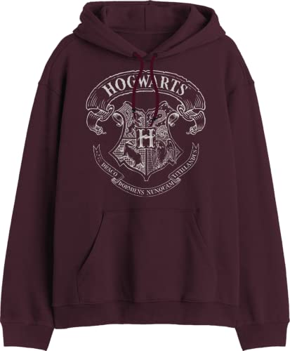 Harry Potter Herren Mehapomsw071 Kapuzenpullover, Bordeaux, S von Harry Potter