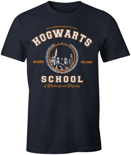 HARRY POTTER Herren Mehapomts346 T-Shirt, Marineblau, S von Harry Potter