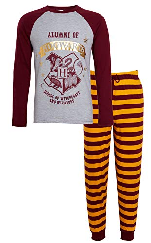 Harry Potter Herren Schlafanzug Alumni Hogwarts PJs Gryffindor T-Shirt + Loungehose, Gryffindor, S von Harry Potter