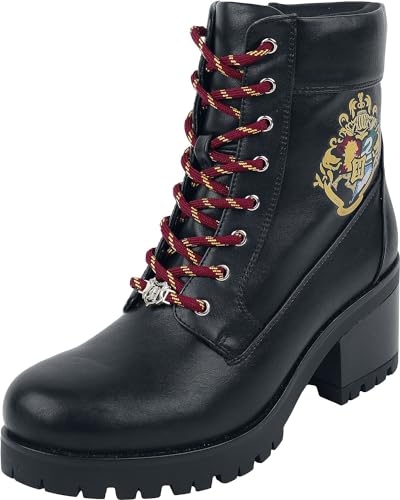 Harry Potter Hogwart's Crest Frauen Schnürstiefel schwarz EU39 von Harry Potter