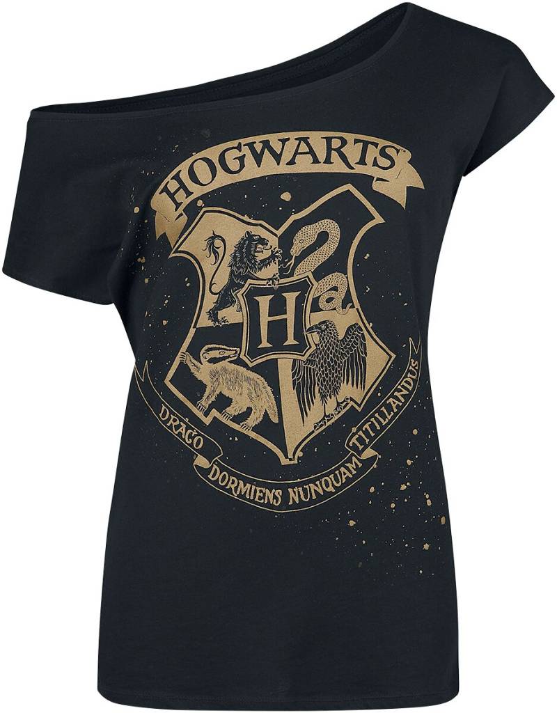 Harry Potter Hogwart's Crest T-Shirt schwarz in XXL von Harry Potter
