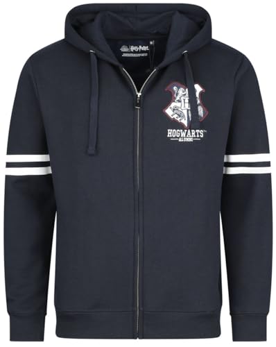 Harry Potter Hogwarts Alumni Männer Kapuzenjacke Navy/weiß M von Harry Potter