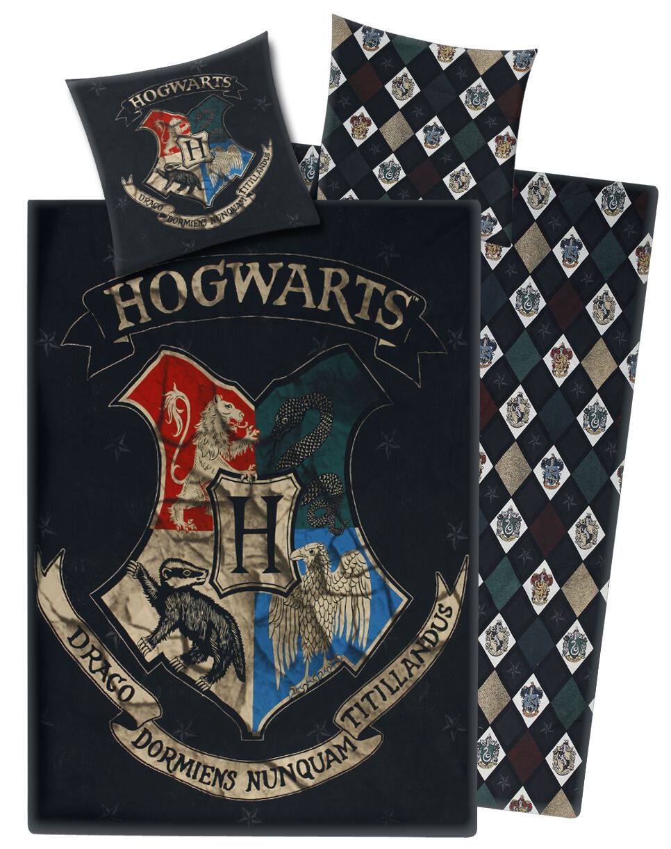 Harry Potter Hogwarts Bettwäsche multicolor von Harry Potter