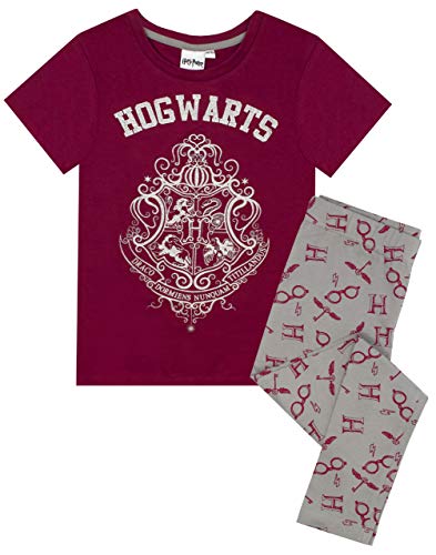 Harry Potter Hogwarts Crest Glitter Print Girls Langer Beinpyjamas von Harry Potter