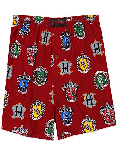 Harry Potter Hogwarts Häuser Herren Briefly Stated Boxershorts Unterwäsche - Rot - Large von Harry Potter