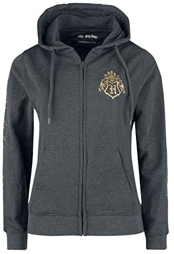 Harry Potter Hogwarts Home Frauen Kapuzenjacke Charcoal L von Harry Potter