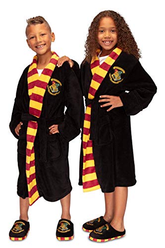 Harry Potter Hogwarts Kinder Bademantel - Schwarz, Größe - Alter 13-15 Jahre von Harry Potter