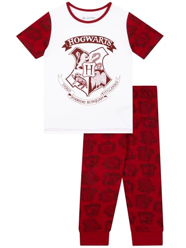 Harry Potter Schlafanzug | Hogwarts Schlafanzüge Mädchen | Pyjama für Kinder Mehrfarbig 158 von Harry Potter