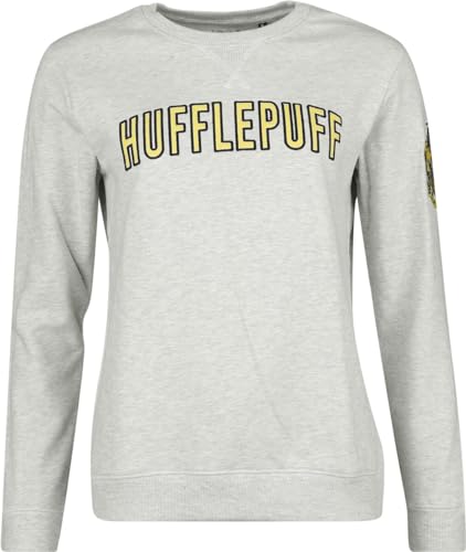 Harry Potter Hufflepuff Frauen Sweatshirt grau S von Harry Potter