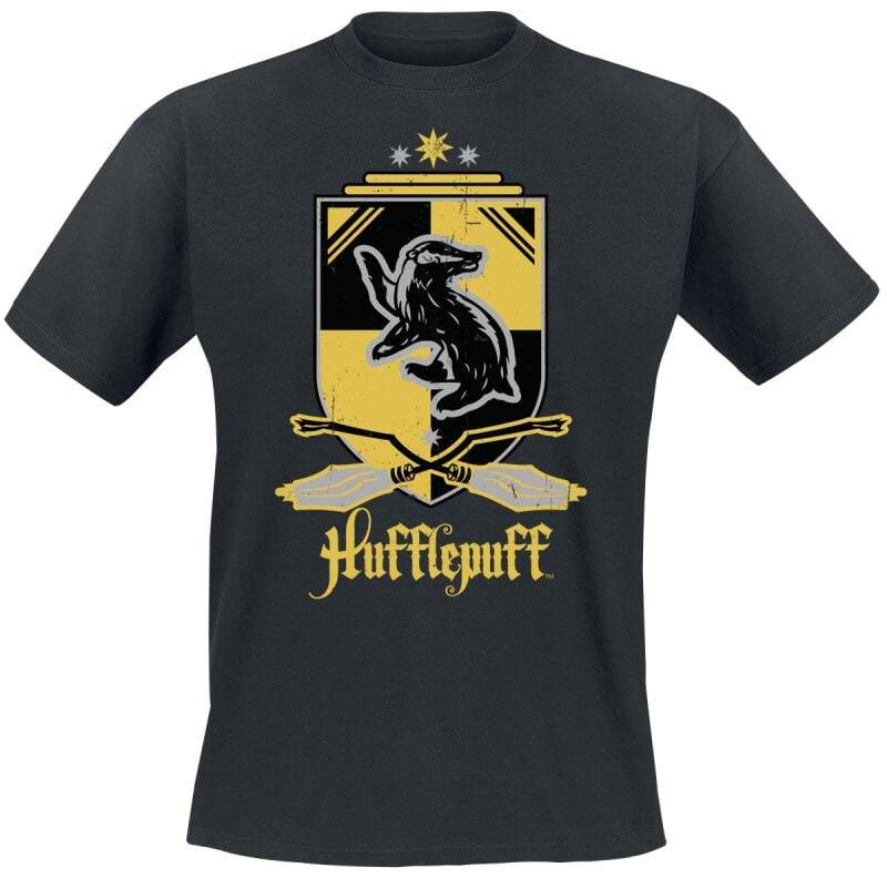 Harry Potter Hufflepuff T-Shirt schwarz in M von Harry Potter