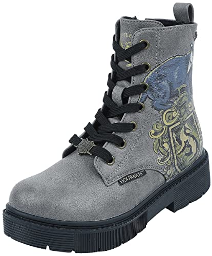 Harry Potter Kids - Hufflepuff Unisex Kinder Boots grau EU 33 Polyurethan Fan-Merch, Filme, Hufflepuff von Harry Potter