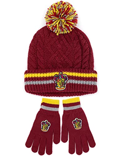 Harry Potter Hut und Handschuhe Set Erwachsene Hausoptionen Strick Mütze Set Harry Potter Hut und Handschuhe Set Erwachsene Hausoptionen Strick Mütze Set von Harry Potter