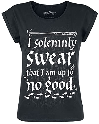 Harry Potter I Solemnly Swear Frauen T-Shirt schwarz XL 100% Baumwolle Fan-Merch, Filme von Harry Potter