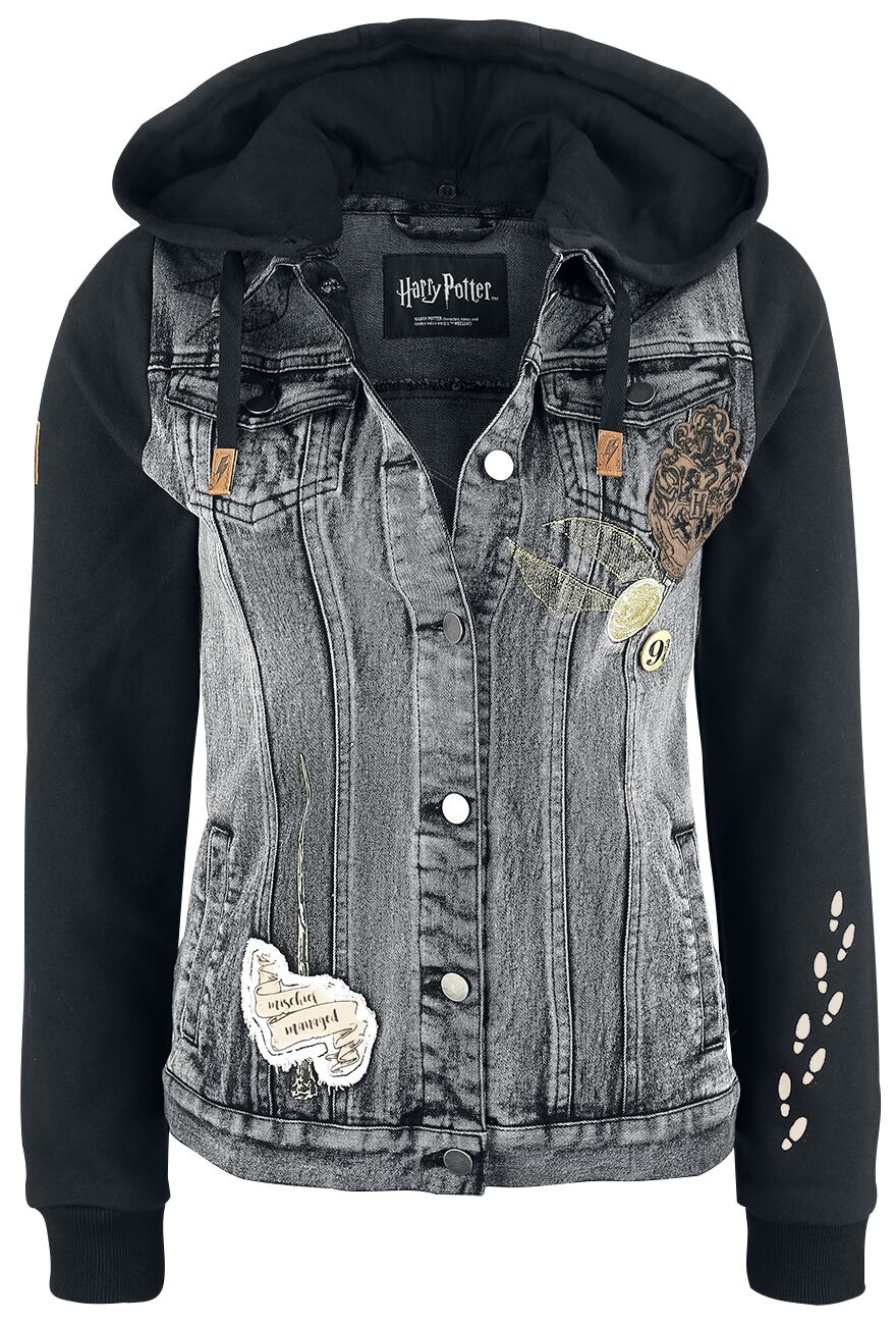 Harry Potter Jeansjacke - I Solemnly Swear - S bis 5XL - für Damen - Größe 3XL - black denim  - EMP exklusives Merchandise! von Harry Potter