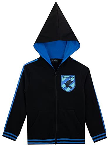 Harry Potter Kinder Ravenclaw Hoodie mit spitzer Kapuze Schwarz 122 von Harry Potter